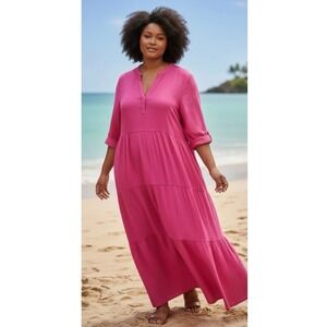 chicos tiered maxi dress Chico's | Dresses | Chicos Emerald Tiered Maxi Dress